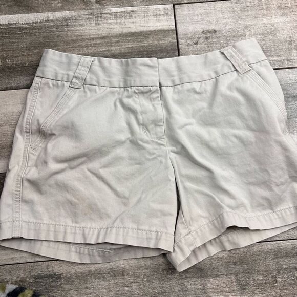 J.Crew Chino City Fit Khaki Shorts Women’s Classic Twill Beige Summer Casual - Picture 4 of 10